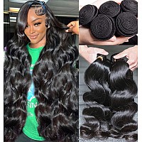 Human Hair Bundles Body Wave 4 Bundles 16 18 20 22 12A Grade 100 Unprocessed Brazilian Virgin Human Hair Body Wave Bundles Do