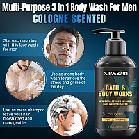 Gifts For Men Mens Body Wash Gift Set Cleansing Hydrating Skin Wface Wash Deodorant Sandalwood Cologne 3 In 1 Hair Face B