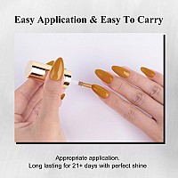 Imtiti Yellow Gel Nail Polish 05 Fl Oz Yellow Brown Gel Polish Uvled Soak Off Nail Design For Autumn And Winter