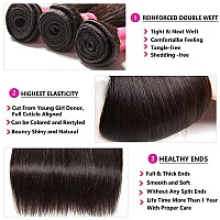 12A Straight Bundles With Closure Human Hair16 18 2014 Brazilian Human Hair Bundles With Closure 100 Unprocessed Virgin Quic