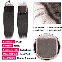 12A Straight Bundles With Closure Human Hair16 18 2014 Brazilian Human Hair Bundles With Closure 100 Unprocessed Virgin Quic