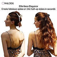 Nalodu 5 Inch Hair Claw Clips Extra Large No Slip Big Matte Jaw Butterfly Clip For Curly Longthick Hair Women 5 Pack