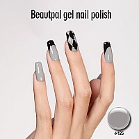 Larvall Beautpal Grey Gel Nail Polish 15Ml Soak Off Uv Led Gel Polish Nail Art Manicure Salon Diy At Home Color 125 Ashen Sky