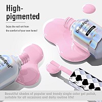 Beautpal Baby Pink Gel Polish 15Ml Soak Off Uv Led Gel Nail Polish Nail Art Manicure Salon Diy At Home Color 130 Floral Pink