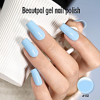 Beautpal Blue Gel Nail Polish 15Ml Soak Off Uv Led Pastel Gel Polish Nail Art Manicure Salon Diy At Home Color 132 Light Blue