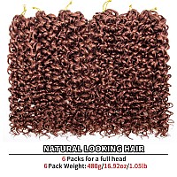 Qrhsuka Gogo Curl Crochet Hair For Black Women Water Wave Curly Crochet Hair Wavy Human Hair Deep Wave Beach Curl Crochet Synthe