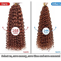 Qrhsuka Gogo Curl Crochet Hair For Black Women Water Wave Curly Crochet Hair Wavy Human Hair Deep Wave Beach Curl Crochet Synthe