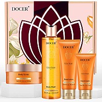 Docer Gifts For Women Birthday Gifts For Women 4Piece Passion Tango Spa Gift Baskets Body And Bath Works With Body Washlotio