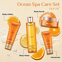 Docer Gifts For Women Birthday Gifts For Women 4Piece Passion Tango Spa Gift Baskets Body And Bath Works With Body Washlotio