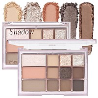 12 Girds Colorful Matte Shimmer Eyeshadow Palette For Eye Makeuphigh Pigmented Eye Shadow Primers Powder Palet De Sombras De Oj