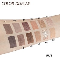 12 Girds Colorful Matte Shimmer Eyeshadow Palette For Eye Makeuphigh Pigmented Eye Shadow Primers Powder Palet De Sombras De Oj