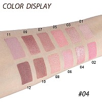 12 Colors Nude Brown Pink Matte Shimmer Eyeshadow Palette For Eye Makeup High Pigmented Tan Purple Eye Shadow Primers Powder Pal