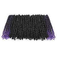 10 Inches 9 Packs Passion Twist Crochet Hairmixed Color Combo Pack7 Packs 1B2 Packs T1Bpurplepretwisted Pre Looped Synthe