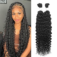 Water Wave Bulk Human Braiding Hair No Weft Unprocessed Brazilian Virgin Human Hair Extensions Human Hair For Braiding No Weft