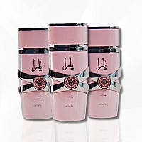 Lattafa Yara For Women Eau De Parfum Spray 34 Ounce Pack Of 3