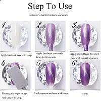 Omainy Gel Nail Polish 15Ml Cat Eye Gel Nail Polish Kit With Magnet Cat Eye Magnetic Nail Polish Soak Off Uv Led Nail Art Varnis