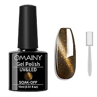 Omainy Gel Nail Polish 15Ml Cat Eye Gel Nail Polish Kit With Magnet Cat Eye Magnetic Nail Polish Soak Off Uv Led Nail Art Varnis