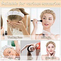 Skincare Headbands For Women Headband For Washing Face 3 Pack Spa Headband And 6 Pack Wrist Washband Set Sponge Terry Cloth Hea