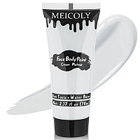 Meicoly Cream Moonlight White Face Body Paint237Oz Large Tube Water Based Full Body Paint For Adults And Kidsprofessional Fac