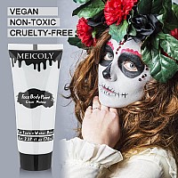 Meicoly Cream Moonlight White Face Body Paint237Oz Large Tube Water Based Full Body Paint For Adults And Kidsprofessional Fac