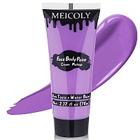 Meicoly Cream Light Purple Face Body Paint237Oz Large Tube Water Based Full Body Paint For Adults And Kidslavender Violet Fac