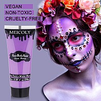 Meicoly Cream Light Purple Face Body Paint237Oz Large Tube Water Based Full Body Paint For Adults And Kidslavender Violet Fac