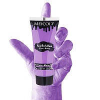 Meicoly Cream Light Purple Face Body Paint237Oz Large Tube Water Based Full Body Paint For Adults And Kidslavender Violet Fac