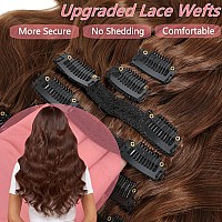 Lumiere Human Hair Clip In Extensions Medium Brown Seamless Clip Ins Body Wave Clip In Extensions Black Women Double Wefts 8 Pcs