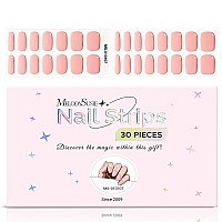 Melodysusie Semi Cured Gel Nail Strips Creamy Pink Works With Any Nail Lamps Salonquality Long Lasting Easy To Apply In