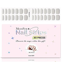 Melodysusie Semi Cured Gel Nail Strips Gray Works With Any Nail Lamps Salonquality Long Lasting Easy To Apply Remove