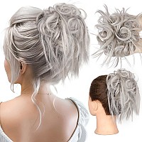 Hmd Tousled Updo Messy Bun Hairpiece Hair Extension Ponytail With Elastic Rubber Band Updo Ponytail Hairpiece Synthetic Hair Ext