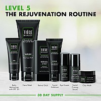 Tiege Hanley Mens Skin Care Set Rejuvenation Skin Care Routine For Men System Level 5 Mens Skincare Set Face Wash Scrub