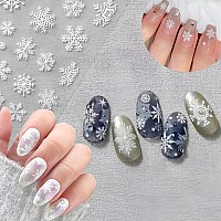 30 Sheets Christmas Nail Art Stickers Decals 3D Selfadhesive Snowflake Nail Stickers White Snowmen Santa Claus Elk Nail Supplie