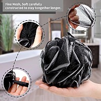 Farmoga Bath Loofah Sponge Back Scrubber Shower Sponge Soft Mesh Exfoliator Pouf Shower Ball Bath Sponges For Women And Men Bath