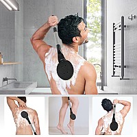 Back Scrubber Anti Slip For Shower 217 Detachable Back Bath Brush For Shower Back Scrubber Exfoliation And Improved Skin