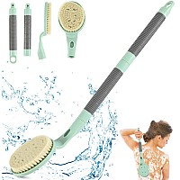 Back Scrubber Anti Slip For Shower 217 Detachable Back Bath Brush For Shower Back Scrubber Exfoliation And Improved Skin