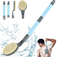 Back Scrubber Anti Slip For Shower 217 Detachable Back Bath Brush For Shower Back Scrubber Exfoliation And Improved Skin