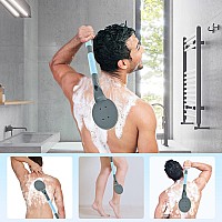 Back Scrubber Anti Slip For Shower 217 Detachable Back Bath Brush For Shower Back Scrubber Exfoliation And Improved Skin