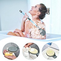 Back Scrubber Anti Slip For Shower 217 Detachable Back Bath Brush For Shower Back Scrubber Exfoliation And Improved Skin