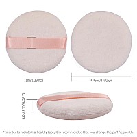 Flytianmy 9Pcs Powder Puffs 216 Inch Round Face Makeup Puff For Body Loose Powder Beauty Makeup Tool Nude