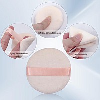 Flytianmy 9Pcs Powder Puffs 216 Inch Round Face Makeup Puff For Body Loose Powder Beauty Makeup Tool Nude