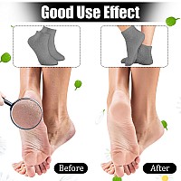 Janmercy 3 Pairs Aloe Socks Moisturizing Spa Socks Infused Socks Gel Sleeping Fuzzy Socks Dry Feet Socks Non Slip Lotion Socks F