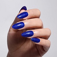 Imtiti Glitter Deep Blue Gel Nail Polish 05 Fl Oz Shimmer Sea Blue Gel Polish Uvled Soak Off Gel Nail Design For Spring And S