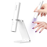 Uv Light For Gel Nails Denabuty Mini U V Led Nail Lamp Handheld With Stand Portable Nail Dryer Rechargeable Usb Cordless Nail