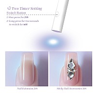 Uv Light For Gel Nails Denabuty Mini U V Led Nail Lamp Handheld With Stand Portable Nail Dryer Rechargeable Usb Cordless Nail