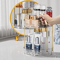 Fbotml Makeup Organizer Spinning Makeup Organizer Countertop Bathroom Organizer And Storage Perfume Organizer Large Capacity