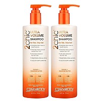 Giovanni 2Chic Ultravolume Shampoo Daily Volumizing Formula With Papaya Tangerine Butter Promotes Weightless Control For F