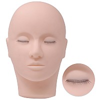 Miuffue Lash Mannequin Head With 3 Lash Layers Practice Training Head For Makeup And Eyelash Extensions Softtouch Silicone Ru