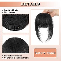 Nayoo Clip In Bangs 100 Real Human Bangs Hair Extensions French Bangs Clip On Hair Bangs For Women Fringe With Temples Hairpiec