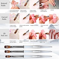 Heemeei Kolinsky Acrylic Nail Brush Size 10 Nail Brushes For Acrylic Application Acrylic Powder Brush For Nail Art Nail Acryl